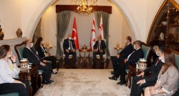Cumhurbaşkanı Ersin Tatar, TC Genç Girişimciler Derneği’nin senato başkanını ve beraberindeki heyeti kabul etti.