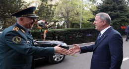 Millî Savunma Bakanı Hulusi Akar, Kazakistan Savunma Bakanı Orgeneral Ruslan Jaksylkov ile Bir Araya Geldi