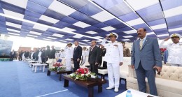 Pakistan MİLGEM Projesi’nin Üçüncü Gemisi Badr, Millî Savunma Bakanı Hulusi Akar ve Pakistan Başbakanı Şahbaz Şerif’in de Katıldığı Törenle Karaçi Tersanesinde Denize İndirildi