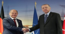 Cumhurbaşkanı Erdoğan, Almanya Federal Cumhuriyeti Şansölyesi Scholz ile görüştü