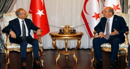 Cumhurbaşkanı Ersin Tatar, Irak-Türkmen Cephesi Başkanı Hasan Turan ve beraberindeki heyeti kabul ederek görüştü