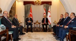 Cumhurbaşkanı Ersin Tatar, Türkiye Cumhuriyeti Kültür ve Turizm Bakanı Mehmet Nuri Ersoy’u kabul etti