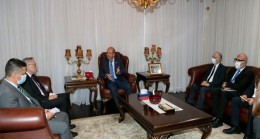 Cumhurbaşkanı Ersin Tatar, görev süresi sona eren Rusya Federasyonu Büyükelçisi Stanislav Osadchiy’i kabul etti