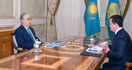 Мемлекет басшысы Қарағанды облысының әкімі Жеңіс Қасымбекті қабылдады