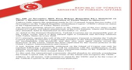 Press Release Regarding EU’s Statement on TRNC’s Membership to Organization of Turkic States as Observer