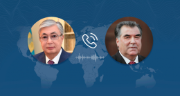 Состоялся телефонный разговор Касым-Жомарта Токаева с Президентом Таджикистана Эмомали Рахмоном