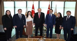 Türkiyə Prezidenti Rəcəb Tayyib Ərdoğan YAP Gənclər Birliyinin nümayəndə heyətini qəbul edib