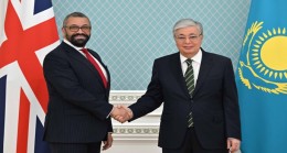 President Kassym-Jomart Tokayev meets with UK Secretary of State James Cleverly