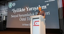Cumhurbaşkanı Ersin Tatar, İyilikte Yarışalım Sosyal Sorumluluk Projeleri Ödül Töreni’ne katıldı