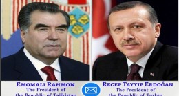 Барқияи шодбошӣ ба Президенти Ҷумҳурии Туркия Реҷеп Тайип Эрдоган