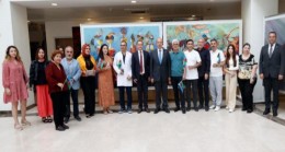 Cumhurbaşkanı Ersin Tatar, Azerbaycan Cumhuriyeti’nin Bağımsızlık Günü dolayısıyla Yakın Doğu Üniversitesi’nde düzenlenen sergi açılışı etkinliğine katıldı