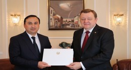 Вручение копий верительных грамот Министру иностранных дел Беларуси