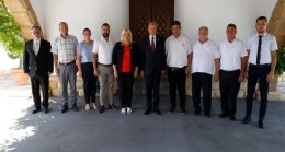 Cumhurbaşkanı Ersin Tatar, Mehmetçik-Büyükkonuk Belediye Başkanı Fatma Çimen Tuğlu ve beraberindeki heyeti kabul etti.