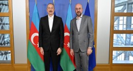 İlham Aliyev, Avrupa Birliği Konseyi Başkanı Charles Michel ile görüştü.