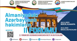 Almaniyadakı Azərbaycanlı Həkimlərin II Forumu Berlində təşkil ediləcək