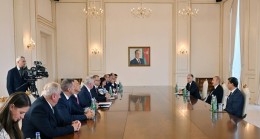 İlham Aliyev Slovakya Parlamento Başkanı başkanlığındaki heyeti kabul etti