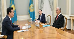 Devlet başkanı Çin’in Kazakistan Büyükelçisi Zhang Xiao’yu kabul etti