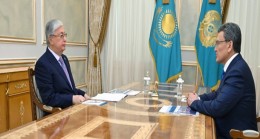 Devlet başkanı Kuzey Kazakistan bölgesi akimini Gauez Nurmukhambetov’u kabul etti