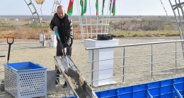 İlham Aliyev, Ağdam ilçesinin Salahlı Kangarlı köyünün temelini attı