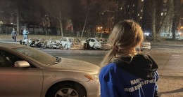 MGER aktivistleri, şehir merkezinin bombalanmasının ardından Belgorod şehir yetkililerinin sokakları temizlemesine yardım etti