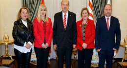Cumhurbaşkanı Ersin Tatar, İngiltere Limasol Derneği heyetini kabul etti