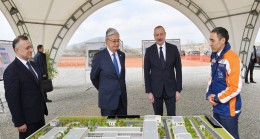 İlham Aliyev ve Kazakistan Cumhurbaşkanı Kasım-Jomart Tokayev, Fuzuli’de inşa edilecek Merkez Bölge Hastanesi projesiyle ilgili bilgi aldı