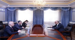 Bakan Birinci Yardımcısının Avrupa İmar ve Kalkınma Bankası Tacikistan Cumhuriyeti Temsilciliği Başkanı ile Toplantısı