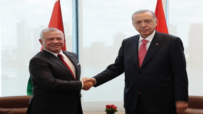 Cumhurbaşkanı Erdoğan, Ürdün Kralı II. Abdullah’la bir araya geldi