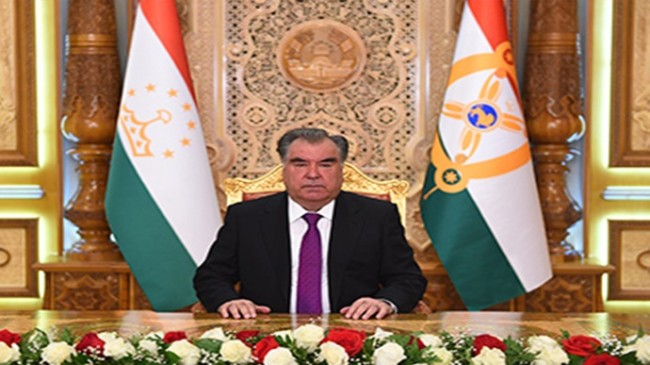 Tacikistan Devlet Başkanı Ulusun Önderi Emomali Rahmon’un tebrik mesajı