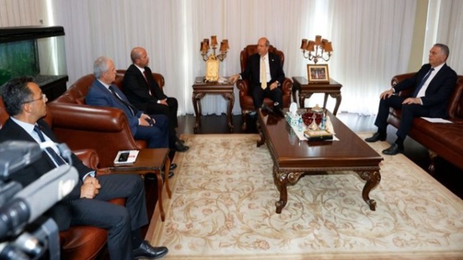 KIB-TEK yönetim kurulu ve genel müdürünü kabul eden Cumhurbaşkanı Ersin Tatar vurguladı