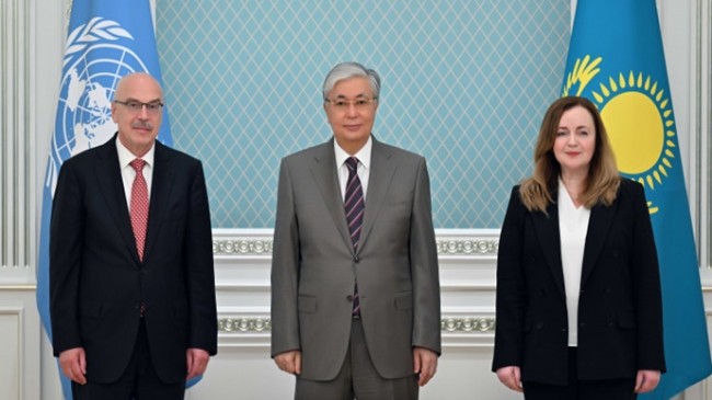 Cumhurbaşkanı Kasım-Jomart Tokayev, BM Genel Sekreter Yardımcısı Vladimir Voronkov’u kabul etti