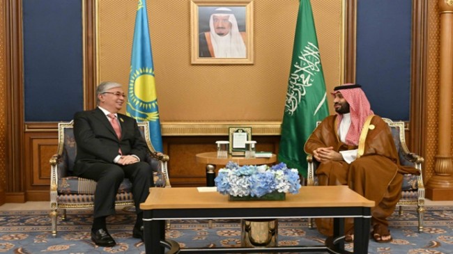Cumhurbaşkanı Kassym-Jomart Tokayev, Suudi Arabistan Veliaht Prensi Muhammed bin Salman Al Saud ile bir araya geldi