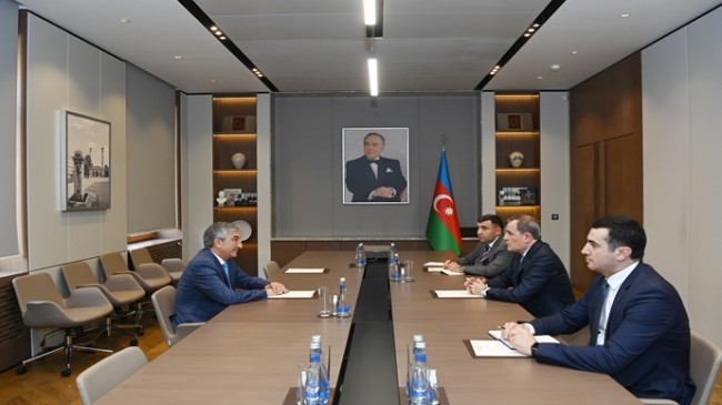 Bakan Ceyhun Bayramov’un Tacikistan Cumhuriyeti’nin Azerbaycan Cumhuriyeti Büyükelçisi Rustam Soli ile görüşmesine ilişkin basın açıklaması