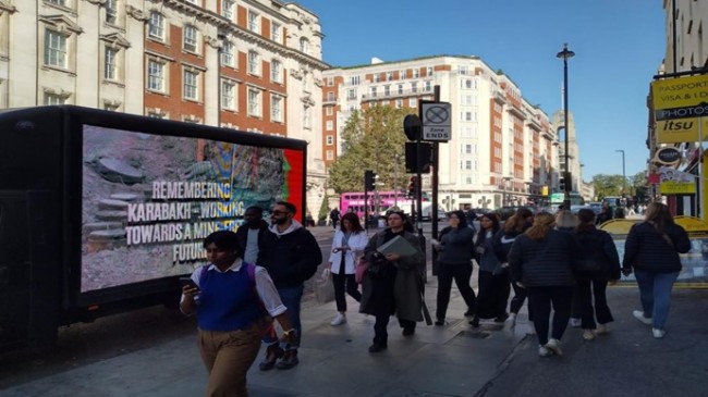 An awareness campaigns regarding Armenian mine terror were organized in London and Manchester