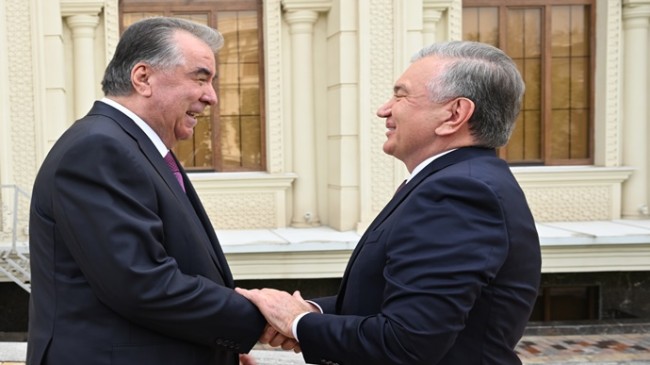 Özbekistan Cumhurbaşkanı Şavkat Mirziyoyev ile görüşme