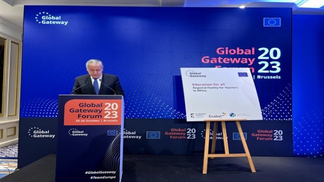 Presentation of the Tajikistan’s green energy potential at a high-level panel of the European Union Global Gateway Forum