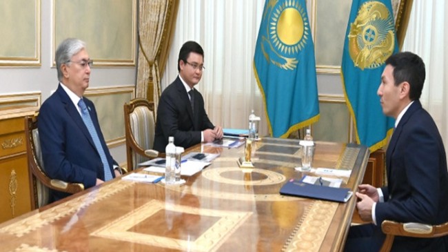 Cumhurbaşkanı Kassym-Jomart Tokayev, Samruk-Kazyna JSC Yönetim Kurulu Başkanı Nurlan Zhakupov’u kabul etti