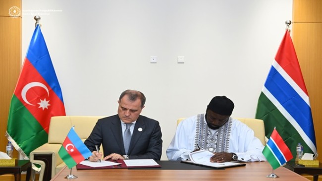 Bakan Jeyhun Bayramov’un Gambiya Dışişleri Bakanı Mamadou Tangara ile görüşmesi ve iki ülke arasında anlaşma imzalanmasına ilişkin basın açıklaması