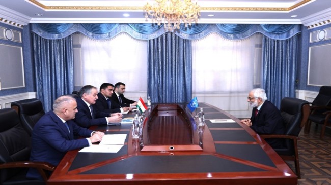 Meeting of the Minister of Foreign Affairs with the Resident Representative of the UNDP in Tajikistan