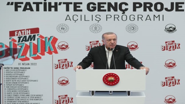 Cumhurbaşkanı Erdoğan, “Fatih’te Genç Projeler” programının açılış törenine katıldı