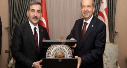 Cumhurbaşkanı Ersin Tatar, Türkiye Kamu-Sen Konfederasyonu’na bağlı sendika başkanlarını ve yönetim kurulu üyelerini kabul etti