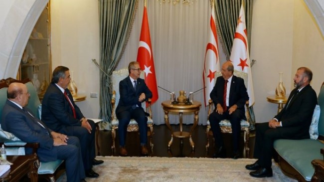 Cumhurbaşkanı Ersin Tatar, KKTC Milli Olimpiyat Komitesi yönetimini kabul etti: “Kıbrıs Türk gençliği için mücadele vermeye devam ediyoruz”