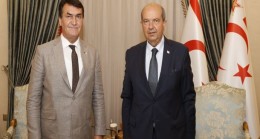 Cumhurbaşkanı Ersin Tatar, Osmangazi Belediye başkanı ve beraberindeki heyeti kabul etti