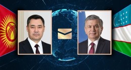 Президент Узбекистана Шавкат Мирзиёев поздравил Президента Садыра Жапарова и народ Кыргызстана с Днем независимости