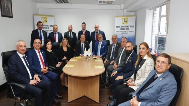 Cumhurbaşkanı Ersin Tatar, Kıbrıs Türk Ticaret Odası Londra Ofisi’ni ziyaret etti