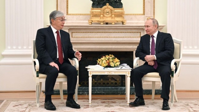 Касым-Жомарт Токаев провел встречу с Президентом Российской Федерации Владимиром Путиным