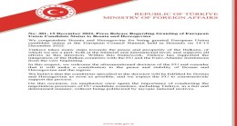 Press Release Regarding Granting of European Union Candidate Status to Bosnia and Herzegovina