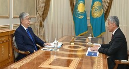 Глава государства принял акимов Астаны и Карагандинской области