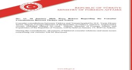 Press Release Regarding the Consular Consultations Between Türkiye and Yemen