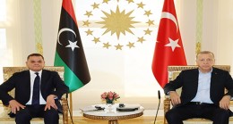 الرئيس أردوغان يستقبل رئيس الوزراء الليبي الدبيبة